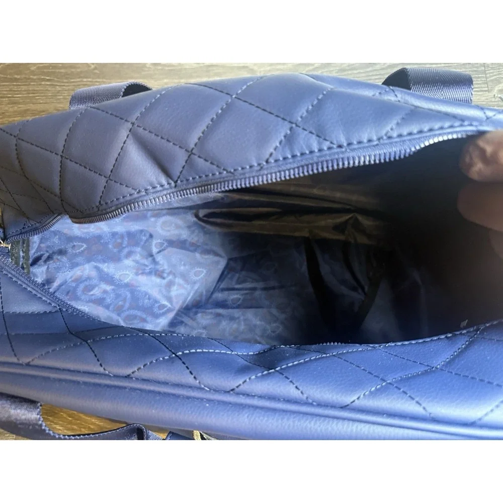 Brand New The Dye Classic Golf Duffle Bag, Navy And Leather Stonebridge Ranch